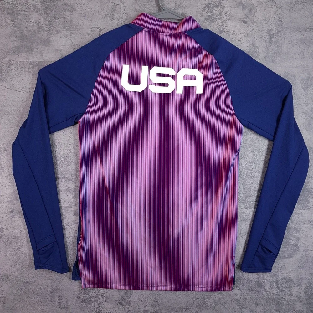 NIKE 2021/2023 USA International Team Pro Elite Half Zip Jacket Mens MEDIUM TALL
